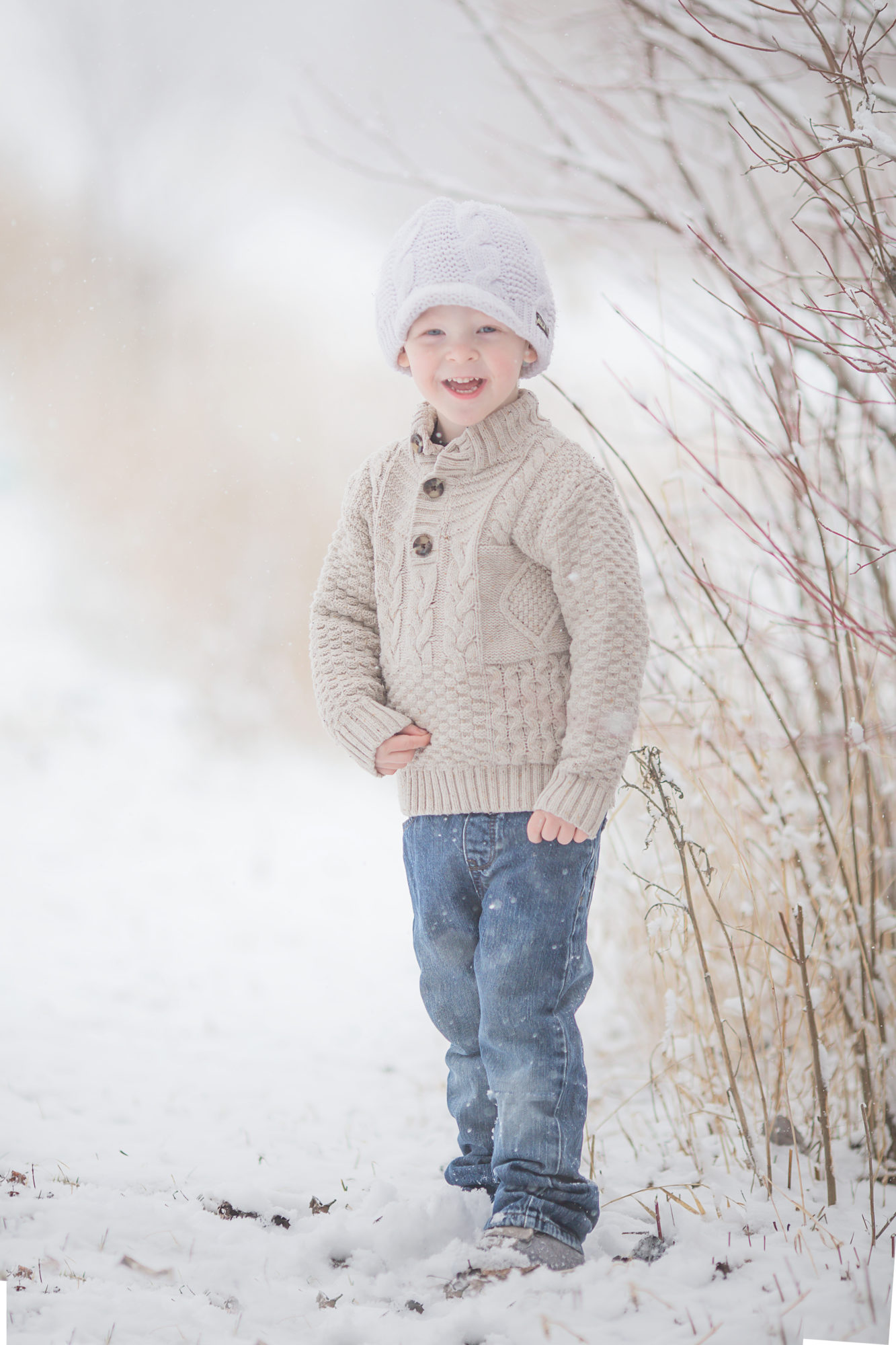 Snow in April? | Cedar Rapids Children Photographer